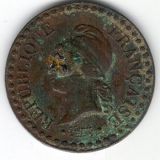 Frankreich 1 Centime 1848 - sch&ouml;n++